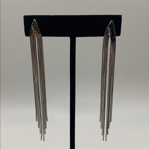 Silver-tone Chandelier Drop Earrings